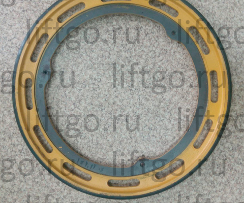 Приводное колесо поручня Kone, Schindler, D=497мм (3 посадочные отверстия с резьбой M10) // Колесо привода поручня D=496мм, 