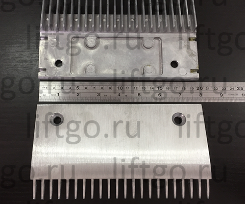 Гребенка эскалатора (алюминий) 22 зуба Schindler, Fujitec, BLT, SJEC, CANNY (средняя)