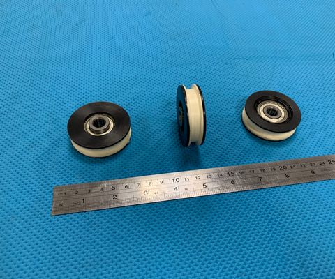 Ролик подвеса створок OTIS двери PRIMA и AT120 PAX D=56мм, B=10мм, H=16мм // Ролик 56х16-6201Z (метал)