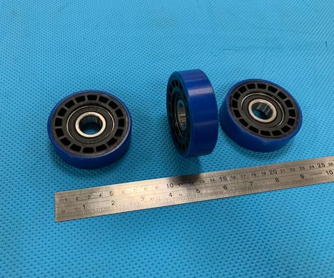 Ролик ступени 76х22-6204RS (синий)