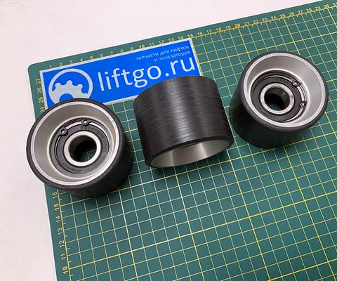 Ролик 70мм направляющий ветви холостого хода поручня W=50мм Canny Schindler (пластик-метал)