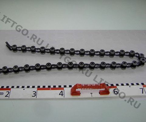 Обводная цепь торца балюстрады Коne (28 пар роликов) / Обводная рейка Kone 