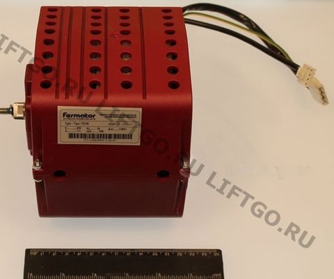 Электродвигатель (мотор) для лифта, тип 125 40 (mod VVVF), с инкодером (вал с насечками)